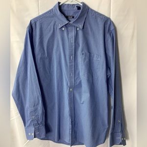 Men’s Izod Oxford Long Sleeve Shirt, Size Large